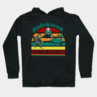 Retro Bigfoot, Alien And Loch Ness Monster Hoodie